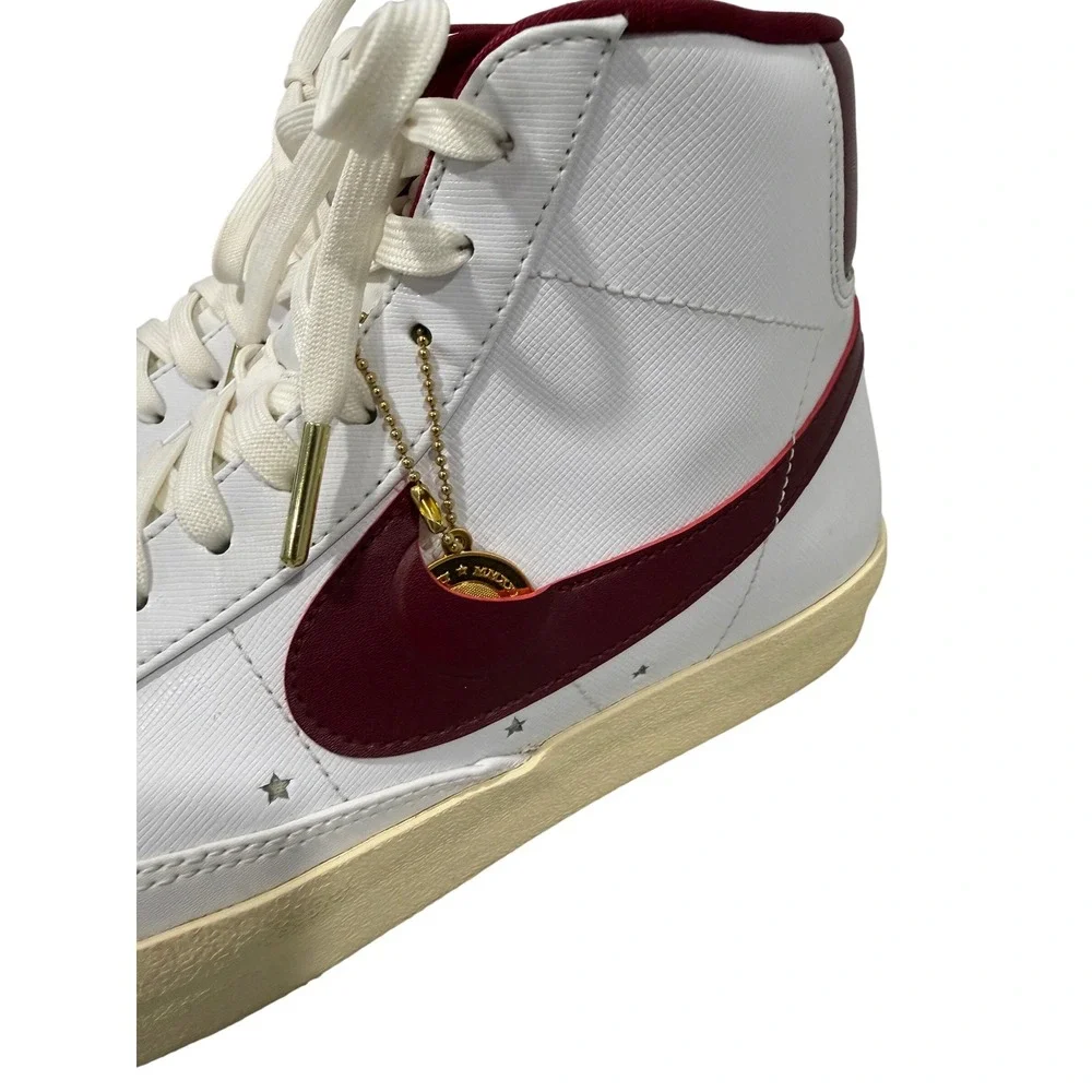 Nike Blazer Mid 77 White Team‎ Red Gold Star Sisterhood DV7003-100 Womens 11